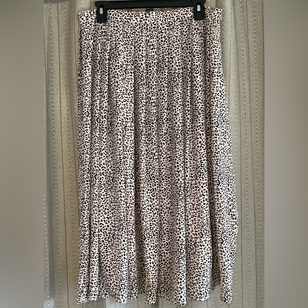 Who What Wear Monochrome Leopard Maxi Skirt